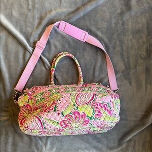 Ver Bradley Pinwheel Pink Weekender